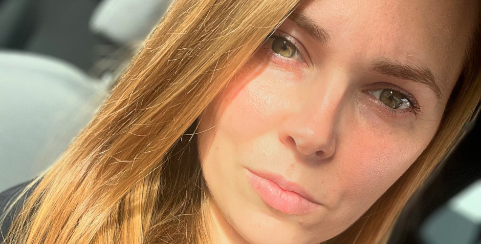 Close-up selfie af Louise Frilev